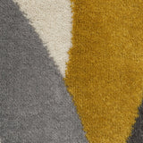 Grey Yellow Ochre Rug Circles Geometric Pattern Small Large Woven Carpet New Carpet Living Room Bedroom Area  Mat 80x150 120x170 160x230 Polypropylene
