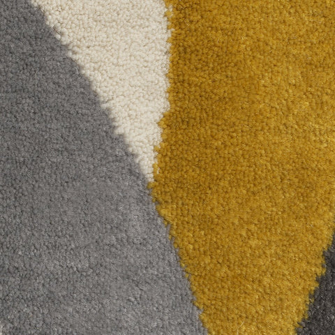 Grey Yellow Ochre Rug Circles Geometric Pattern Small Large Woven Carpet New Carpet Living Room Bedroom Area  Mat 80x150 120x170 160x230 Polypropylene