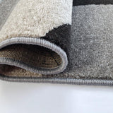 Large Modern Rug Grey Ivory Abstract Pattern Mat Woven Small Bedroom Carpet New