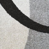 Large Modern Rug Grey Ivory Abstract Pattern Mat Woven Small Bedroom Carpet New