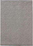 Modern Grey Rug Check Pattern Flat Weave Floor Carpet Hallway Non Slip Room Mat