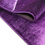 Modern Purple Rug Abstract Small Large Geometric Pattern Mat Living Room Carpets