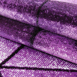 Modern Purple Rug Abstract Small Large Geometric Pattern Mat Living Room Carpets