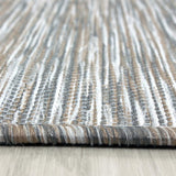 Modern Rug Indoor Outdoor Taupe Pattern New Carpet Small Large Hard Wearing Mat