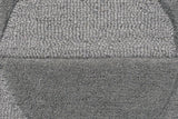 Grey Rug Geometric Plain Circle Pattern Carpet Modern Wool Rug Bedroom Area Mat Small Extra Large Hall Mat Living Room Lounge Woven Short Pile Contemporary Floor New 120x170 160x230 200x290