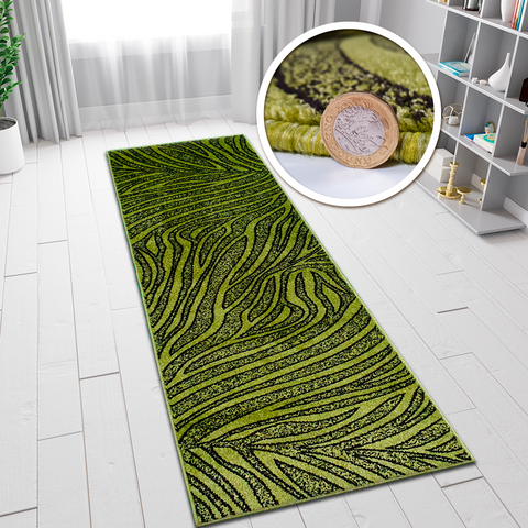 Green Rugs Patterned Modern Design Carpet Rug Living Room Bedroom Small Large Runner