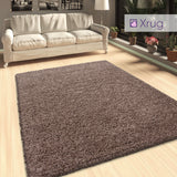 Brown Beige Shaggy Mocca Colour 50mm long Pile Deep Pile Fluffy Carpet for Living Room Bedroom Extra Large Small New 