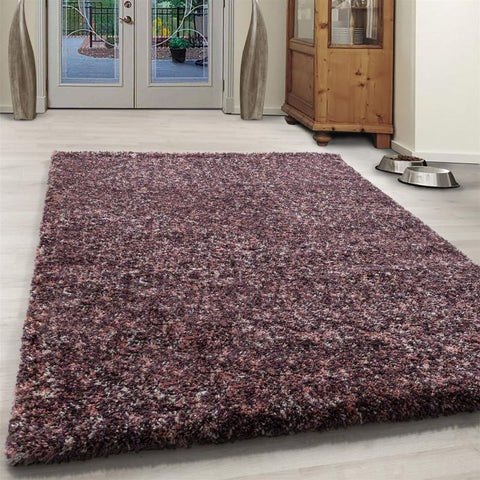 Pink Beige Purple Cream White Rug Modern Shaggy Carpet Soft Deep Long High Pile Fluffy Runner Living Room Bedroom Area Lounge Small X Large Runner Hallway Floor Mat