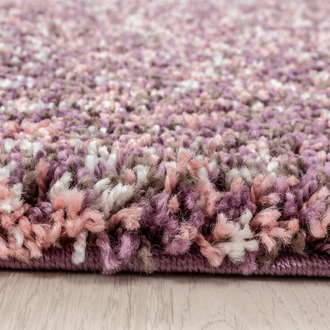 Pink Beige Purple Cream White Rug Modern Shaggy Carpet Soft Deep Long High Pile Fluffy Runner Living Room Bedroom Area Lounge Small X Large Runner Hallway Floor Mat