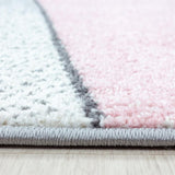 Grey Pink Black Rug Modern Designer Abstract Geometric Patterned Small X Large Room Runner Hallway Carpet Living Room Bedroom Area Lounge Mats Woven Polypropylene Heatset Short Low Pile 120x170 200x290 160x230 80x150