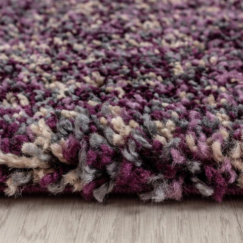 Purple Grey Beige Rug Modern Shaggy Carpet Soft Deep Long High Pile Fluffy Runner Living Room Bedroom Area Lounge Small X Large Runner Hallway Floor Mat