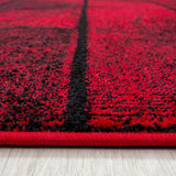 Red Black Brick Wall Rug Modern Designer Abstract Geometric Patterned Small X Large Room Runner Hallway Carpet Living Room Bedroom Area Lounge Mats Woven Polypropylene Heatset Short Low Pile 120x170 200x290 160x230 80x150