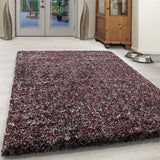  Red Grey Cream White Rug Modern Shaggy Carpet Soft Deep Long High Pile Fluffy Runner Living Room Bedroom Area Lounge Small X Large Runner Hallway Floor Mat