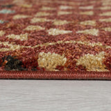 Modern Red Terracotta Rust Orange Patterned Rug Berber Design Woven Bedroom Living Room Bedroom Area Rug Carpet Small Large Floor Mat 120x170 160x230 Polypropylene