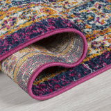 Blue Pink Yellow Rug Carpet Mat Living Room Dining Bedroom Area Lounge Floor Hall Small Extra Large Big New Contemporary Modern Designer Traditional  Oriental Vintage Pattern Polypropylene Woven Short Low Pile Rectangle Size 100x150 133x185 200x275