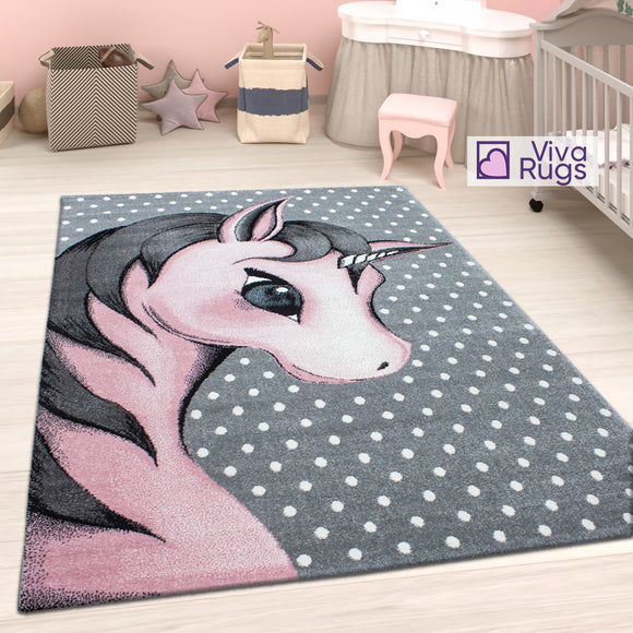 Childrens Rug Unicorn Girls Bedroom Carpet Large Small buy Online